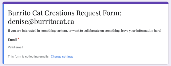 Product Request Form
